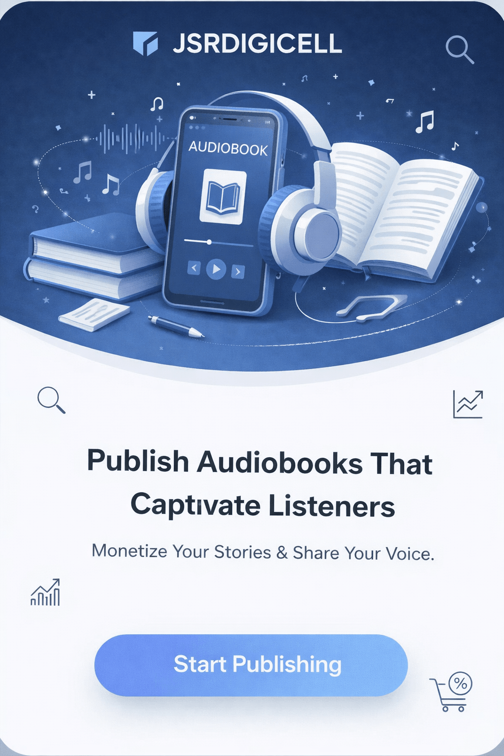 JSRDigicell - Publish Audiobooks with Us
